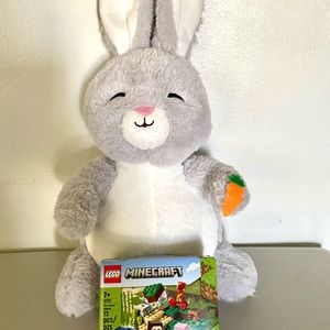 Lego | Toys | Nwt 2 Plush Easter Rabbit And Legos | Poshmark